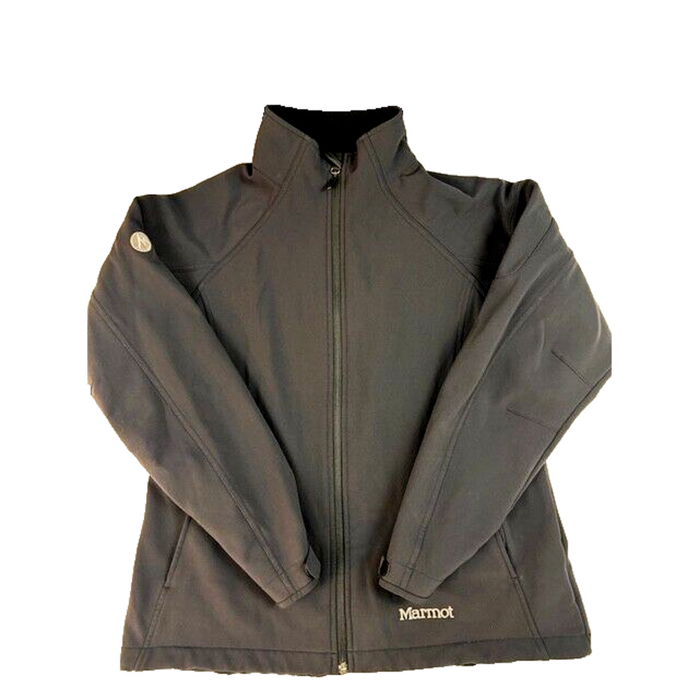 Marmot Gravity Jacket Mens XL Black Softshell Fleece Lined Outdoors Dad 98160
